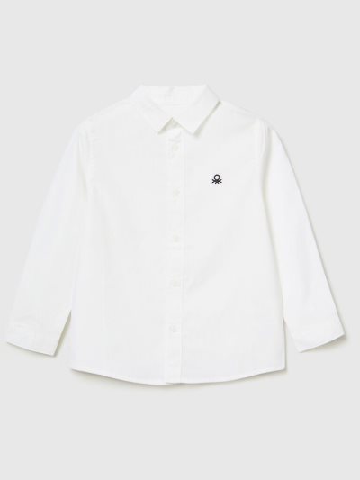 White Kids' Benetton Pure Cotton Shirts | AU496511