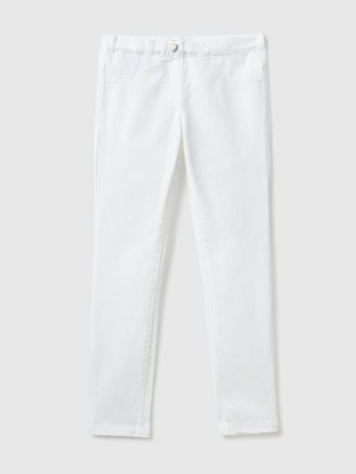 White Kids' Benetton Super Skinny Trousers | AU004092